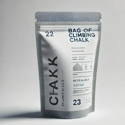 bag of chalk for climbing