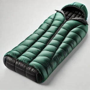 green sleeping bag