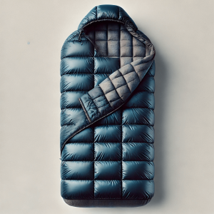 blue sleeping bag