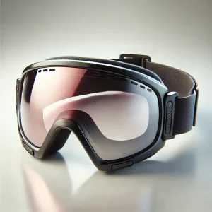 black snow goggles