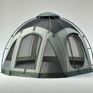 green camping tent